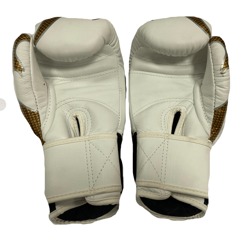 Top King Boxing Gloves "Empower" NO AIR TKBGEM-01 White(Gold) - SUPER EXPORT SHOP