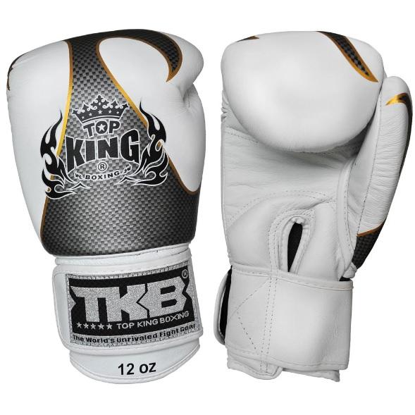 Top King Boxing Gloves "Empower" TKBGEM-01 White(Silver) No Air - SUPER EXPORT SHOP