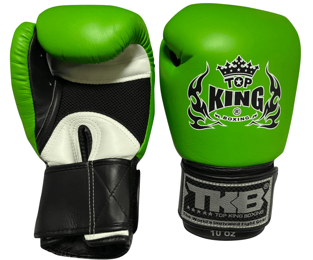 Top King Boxing Gloves TKBGAV Air Green Black White - SUPER EXPORT SHOP