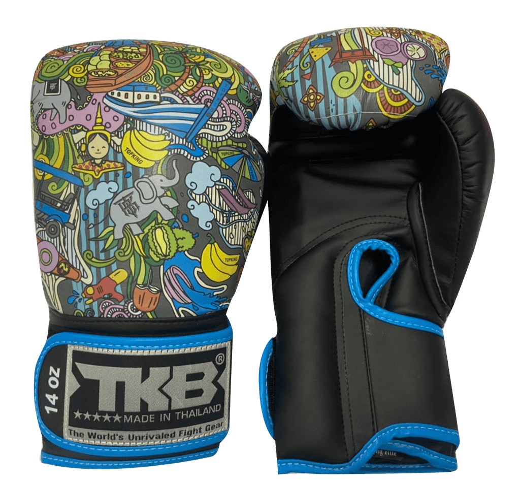 Top King Boxing Gloves TKBGCT TH Asian Blue Top King