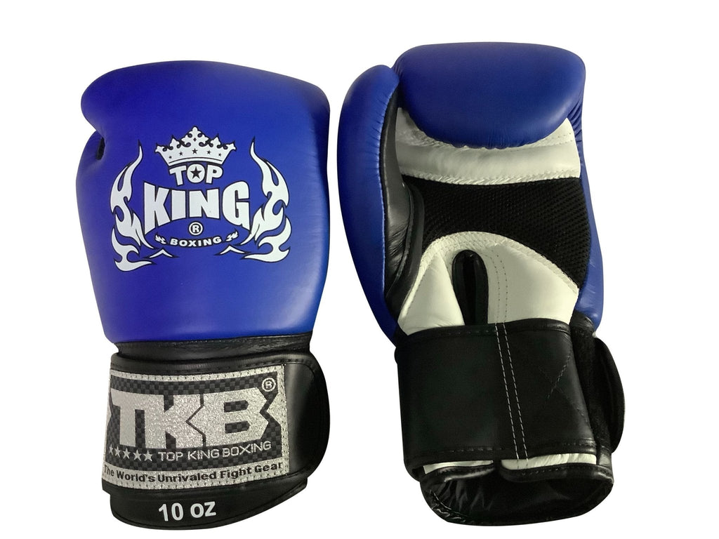 Top King Boxing Gloves "Ultimate" AIR TKBGAV Blue White Black - SUPER EXPORT SHOP