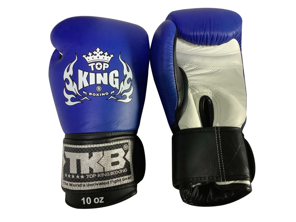 Top King Boxing Gloves "Ultimate" TKBGUV Blue White Black - SUPER EXPORT SHOP