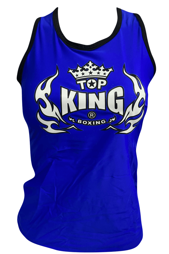 Top King Bra Sport Tank Top TKBSTT-001 Blue White - SUPER EXPORT SHOP