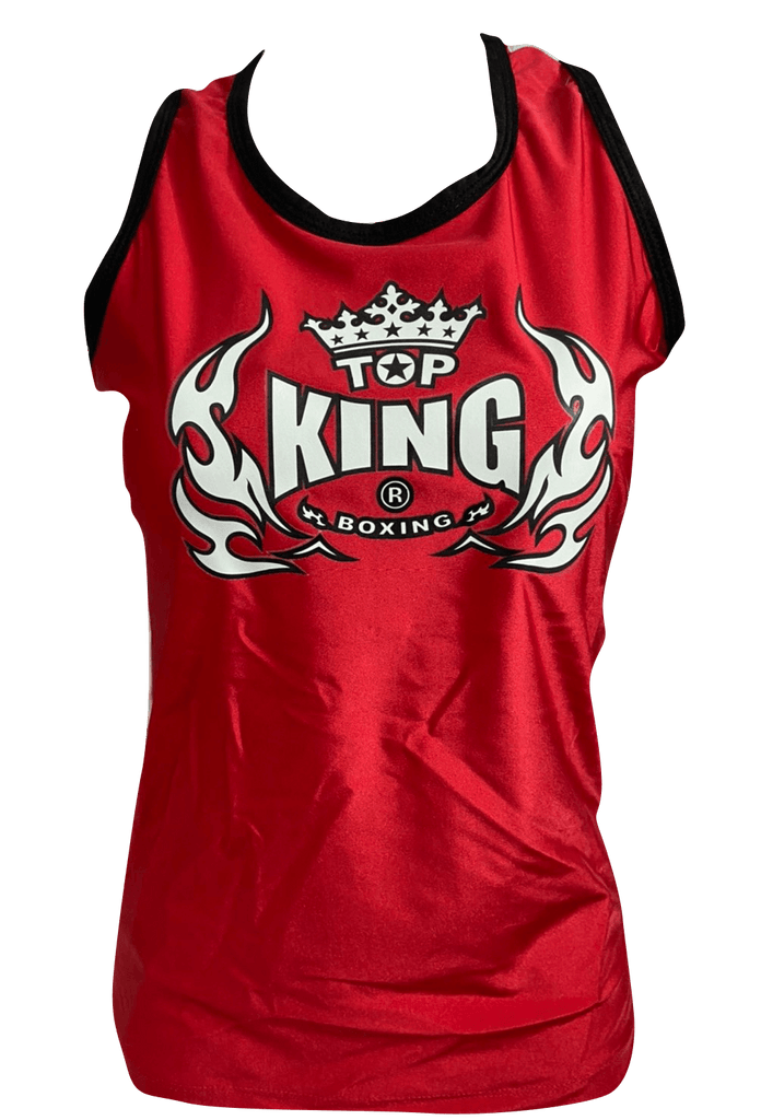 Top King Bra Sport Tank Top TKBSTT-001 Red White - SUPER EXPORT SHOP