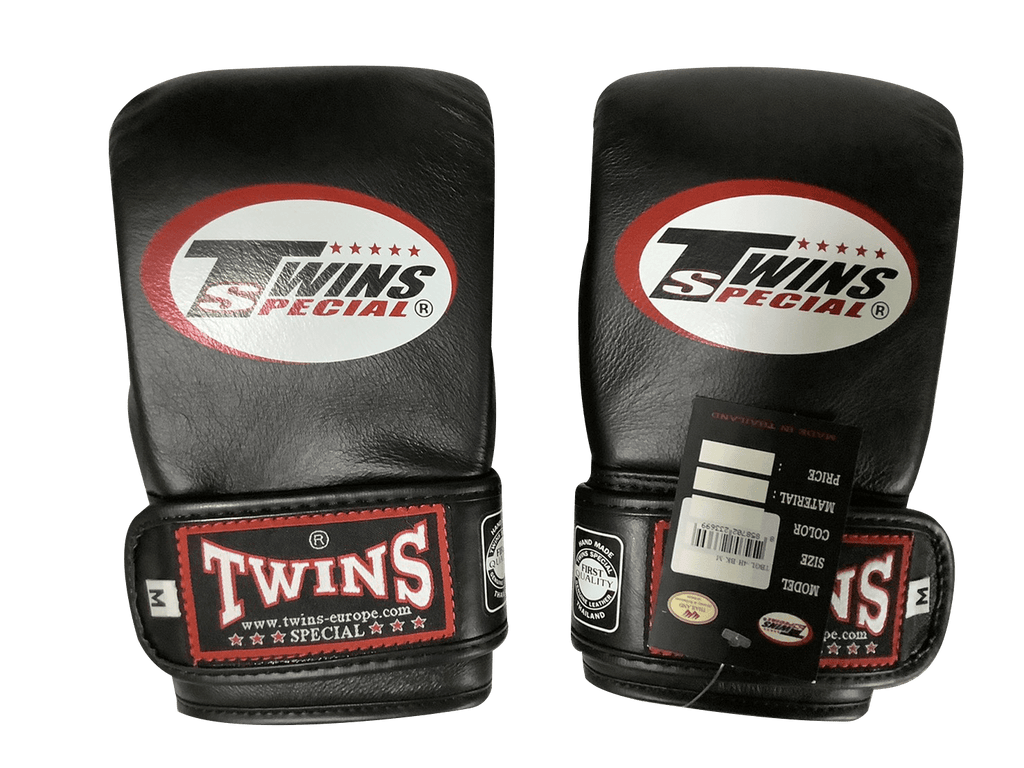 Twins Special Boxing Bag Gloves TBGL4H Black Open Thumb - SUPER EXPORT SHOP