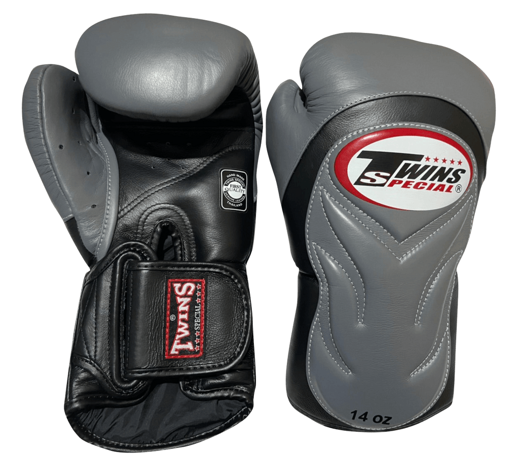 Twins Special Boxing Gloves BGVL6 Black Grey - SUPER EXPORT SHOP