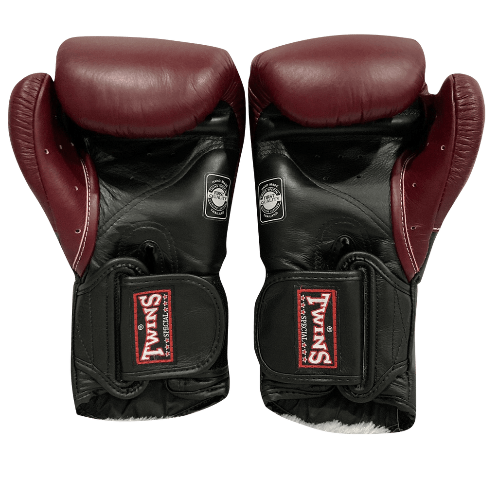 Twins Special Boxing Gloves BGVL6 Black Maroon - SUPER EXPORT SHOP