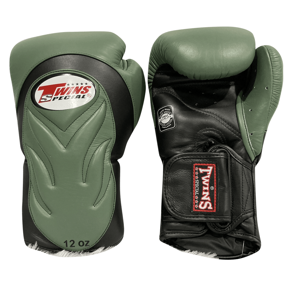 Twins Special Boxing Gloves BGVL6 Black Olive - SUPER EXPORT SHOP