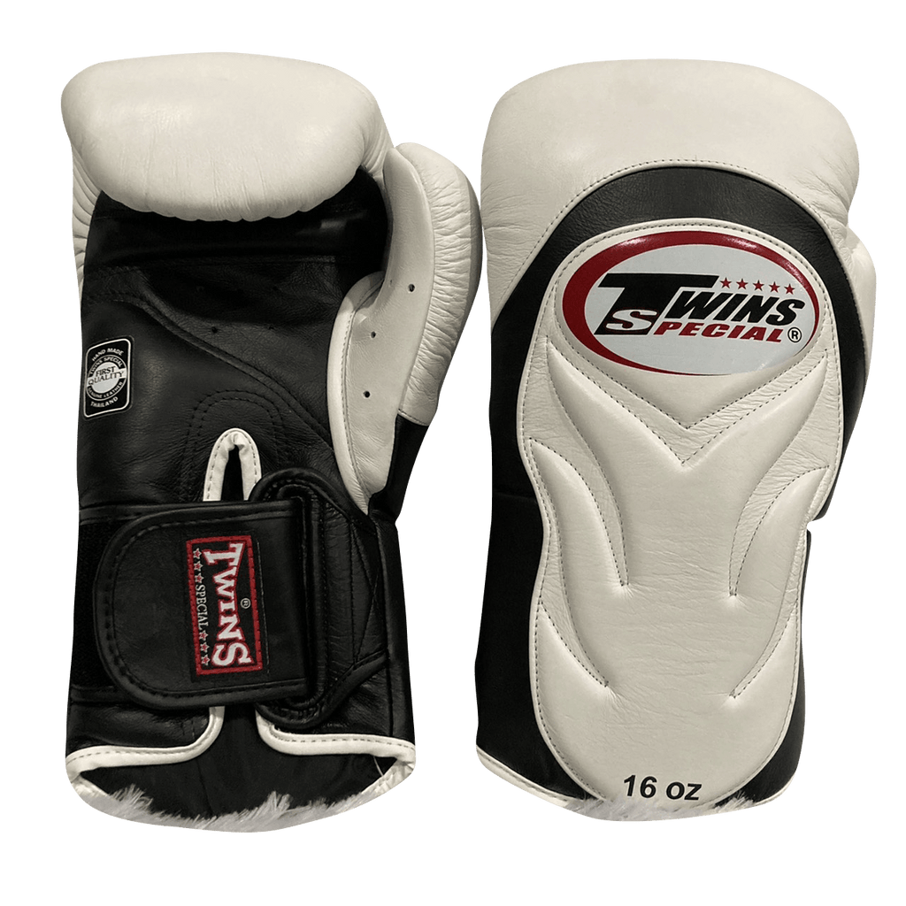 Twins Special Boxing Gloves BGVL6 Black White - SUPER EXPORT SHOP