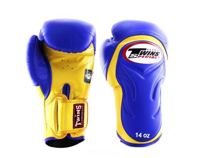 Twins Special Boxing Gloves BGVL6 Gold /blue - SUPER EXPORT SHOP