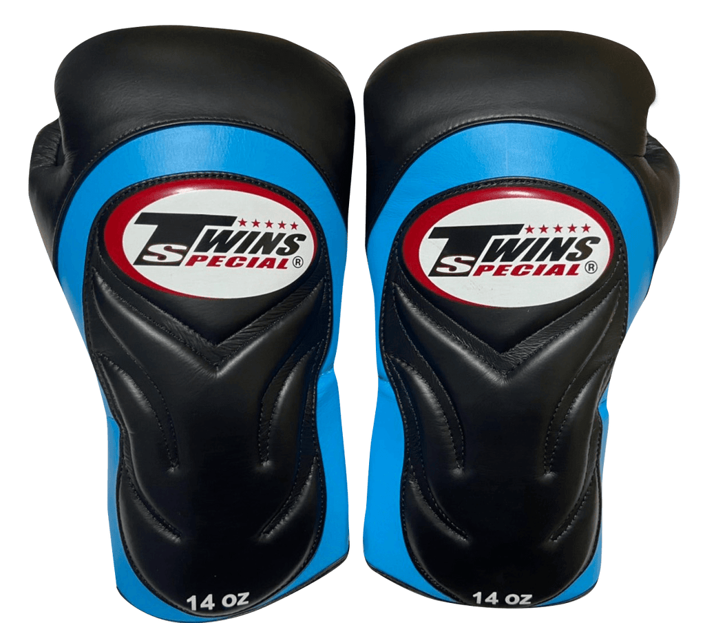 Twins Special Boxing Gloves BGVL6 Light Blue/Black - SUPER EXPORT SHOP