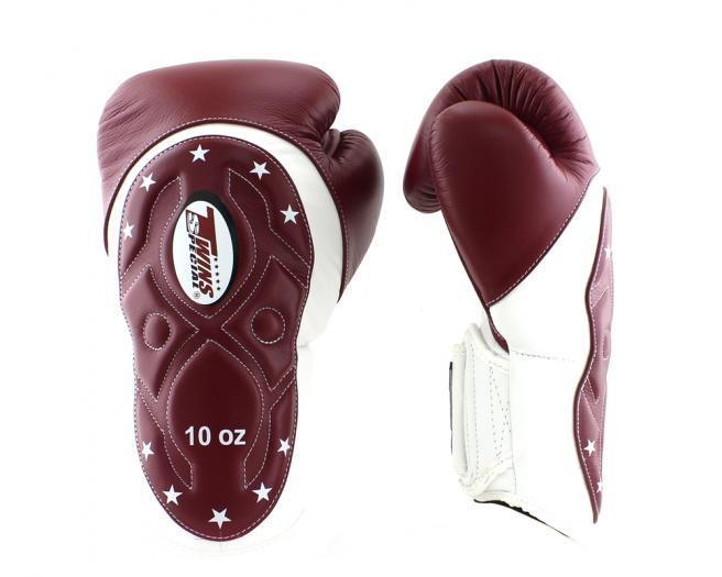 Twins Special BOXING GLOVES BGVL6 MK WHITE/ MAROON RED Twins Special