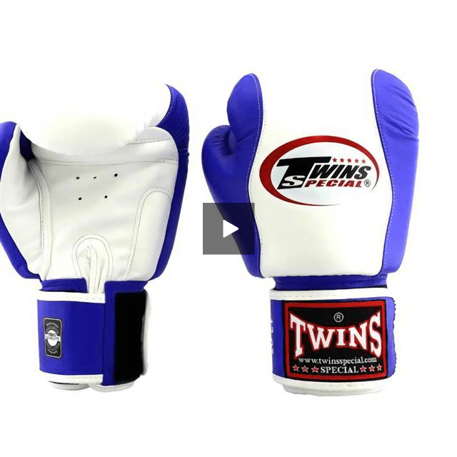 Twins Special BOXING GLOVES BGVL7 WHITE/BLUE - SUPER EXPORT SHOP