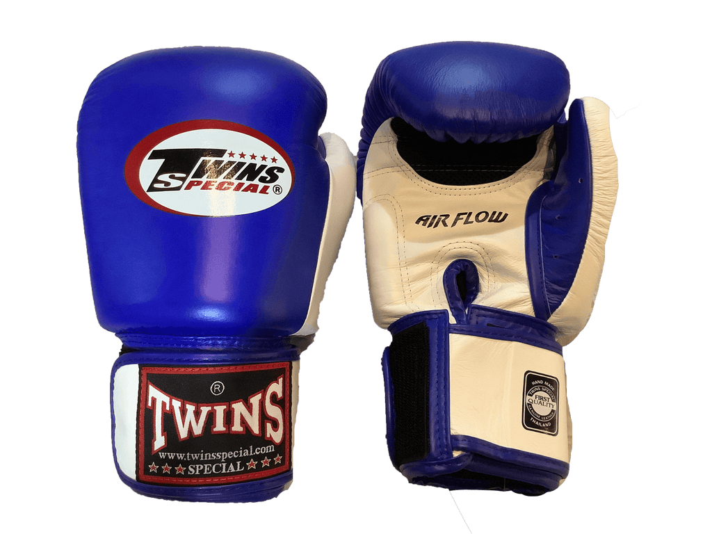 Twins Special BOXING GLOVES BGVLA2 AIR FLOW WH/BU/BK BLUE FRONT Twins Special