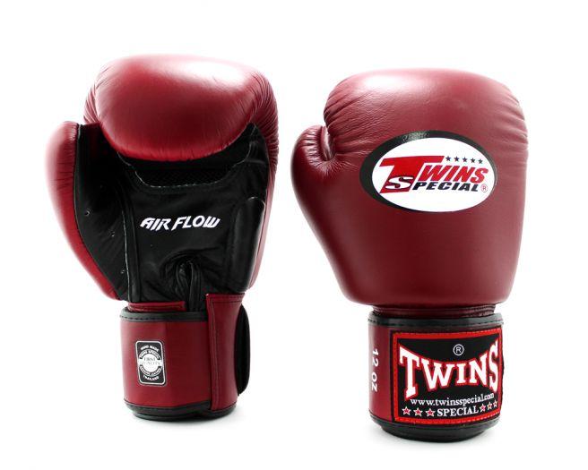 Twins Special BOXING GLOVES BGVLA2 AIR FLOW WH/MAR/BK/MAROON FRONT shop online at  SUPER EXPORT SHOP.