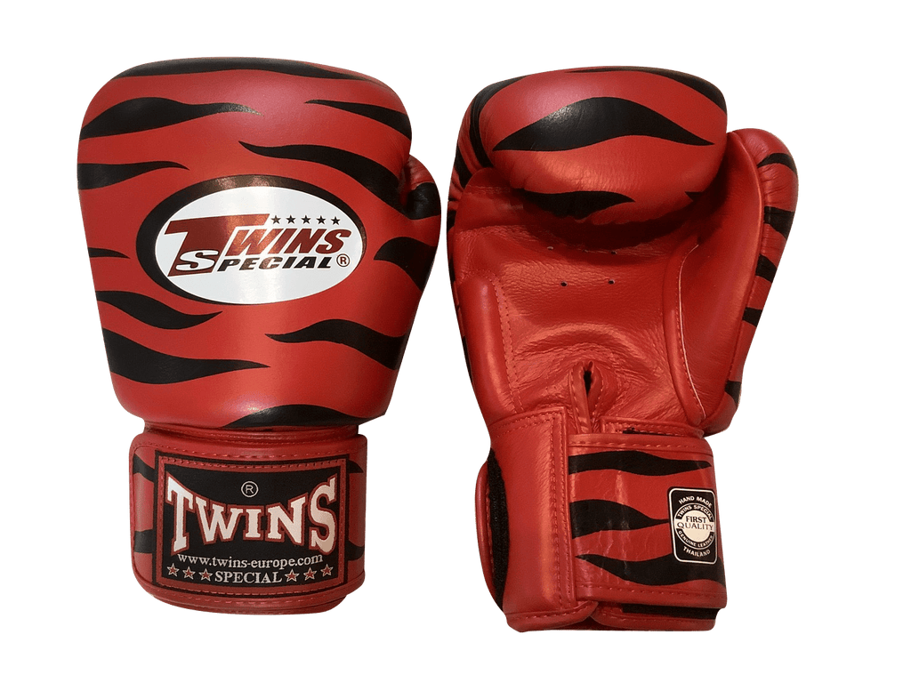 Twins Special BOXING GLOVES FBGVL3-2 ZEBRA RED - SUPER EXPORT SHOP