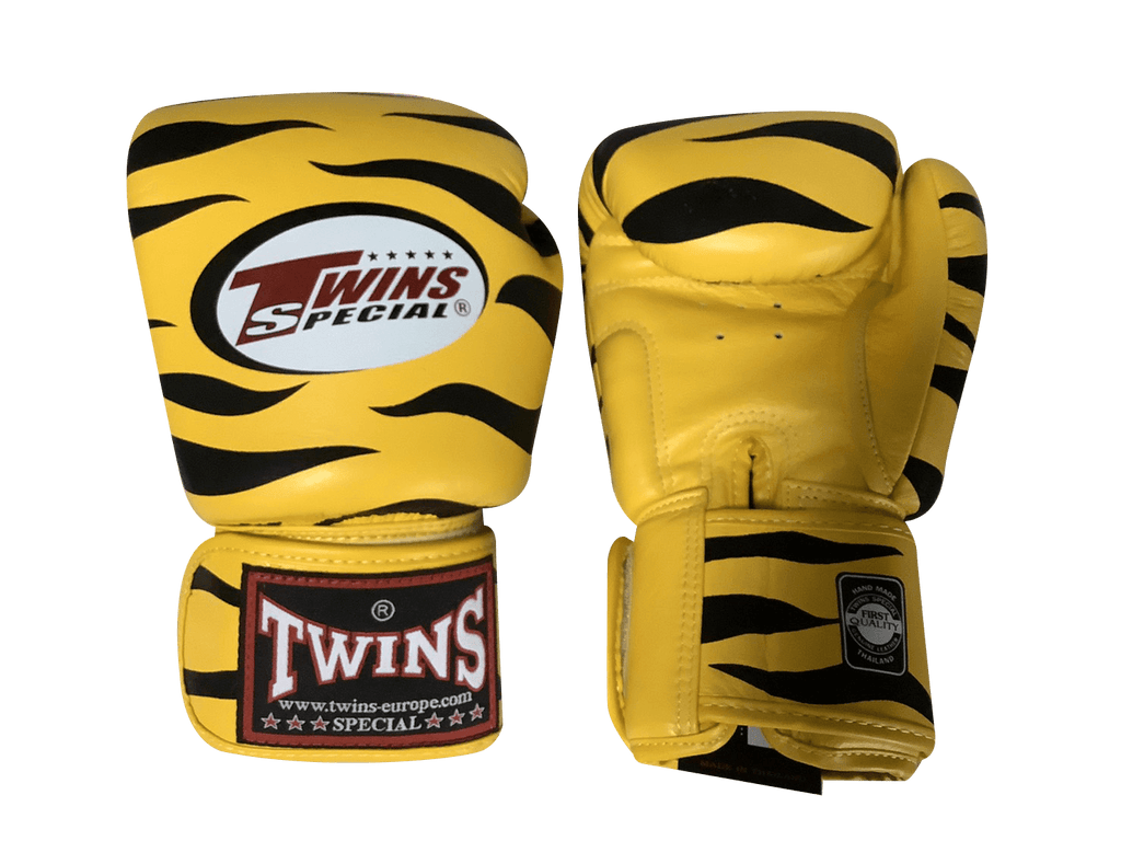 Twins Special BOXING GLOVES FBGVL3-2 ZEBRA YELLOW - SUPER EXPORT SHOP