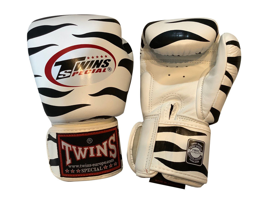 Twins Special BOXING GLOVES FBGVL3-2G ZEBRA WHITE - SUPER EXPORT SHOP