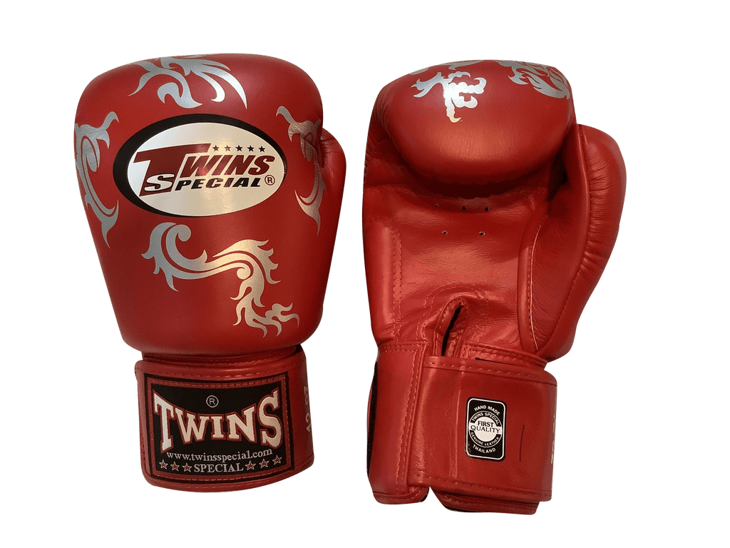 Twins Special BOXING GLOVES FBGVL3-30S RED/SILVER - SUPER EXPORT SHOP