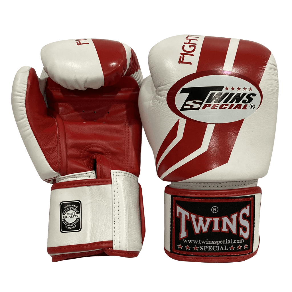 Twins Special BOXING GLOVES FBGVL3-43 Red White - SUPER EXPORT SHOP