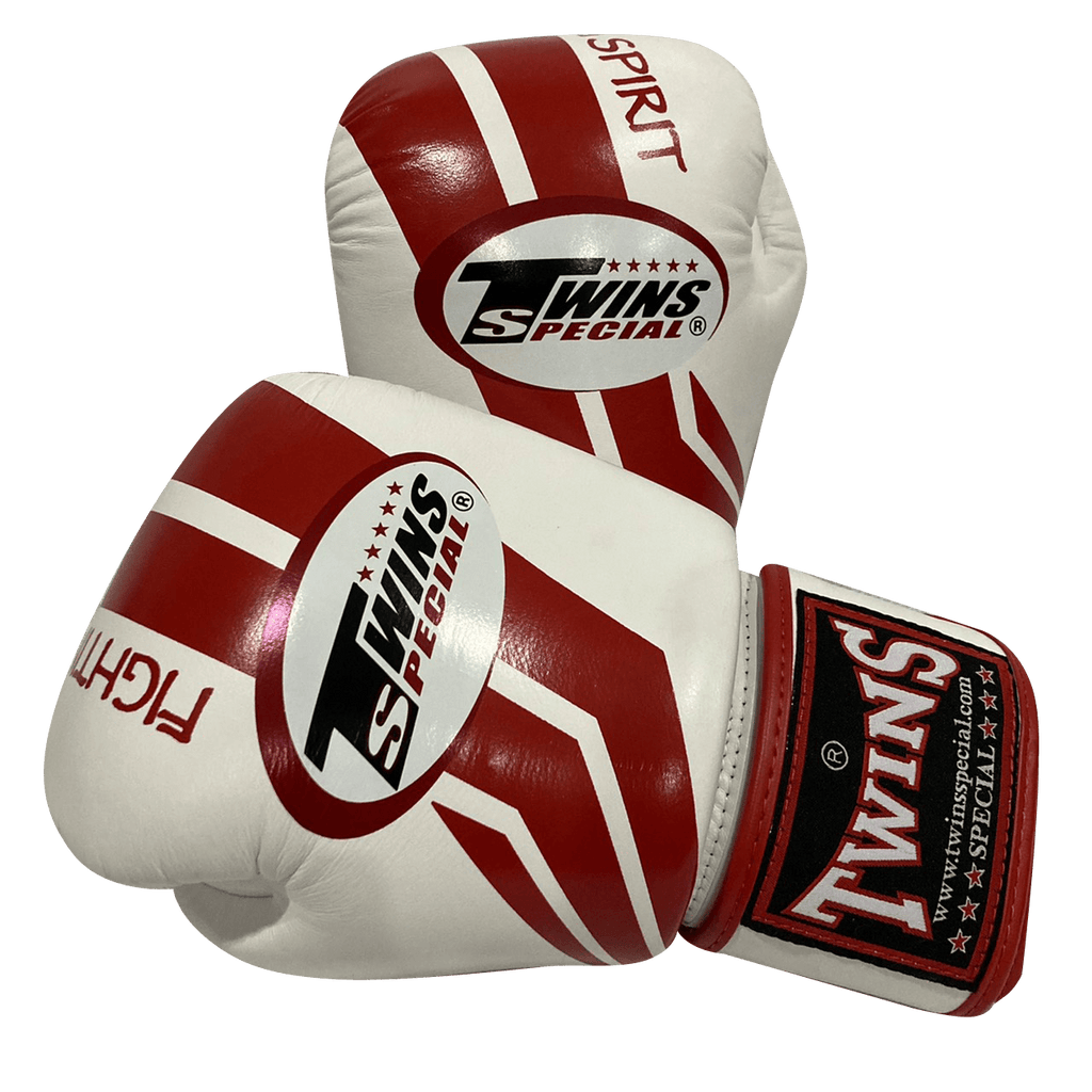 Twins Special BOXING GLOVES FBGVL3-43 Red White - SUPER EXPORT SHOP