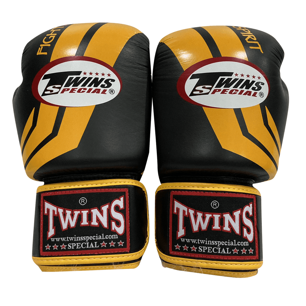 Twins Special BOXING GLOVES FBGVL3-43 Yellow Black - SUPER EXPORT SHOP