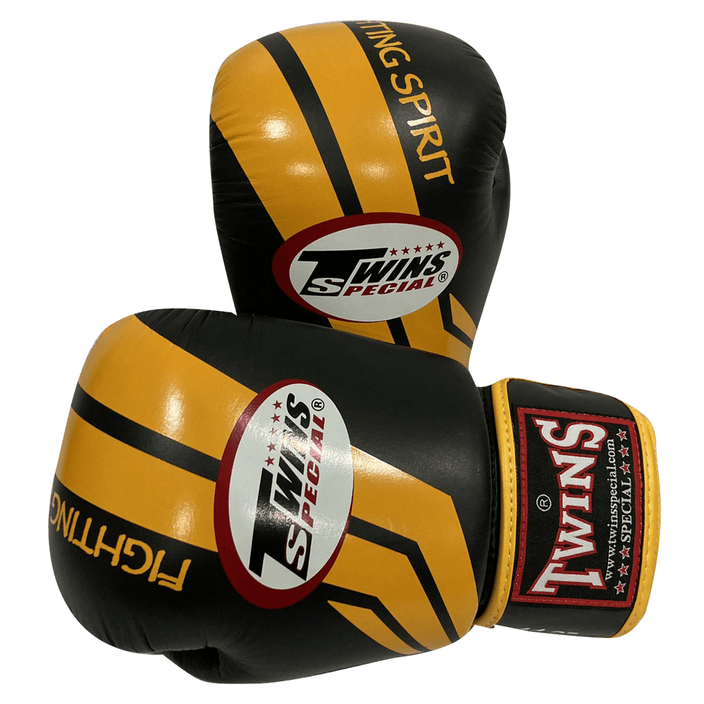 Twins Special BOXING GLOVES FBGVL3-43 Yellow Black - SUPER EXPORT SHOP