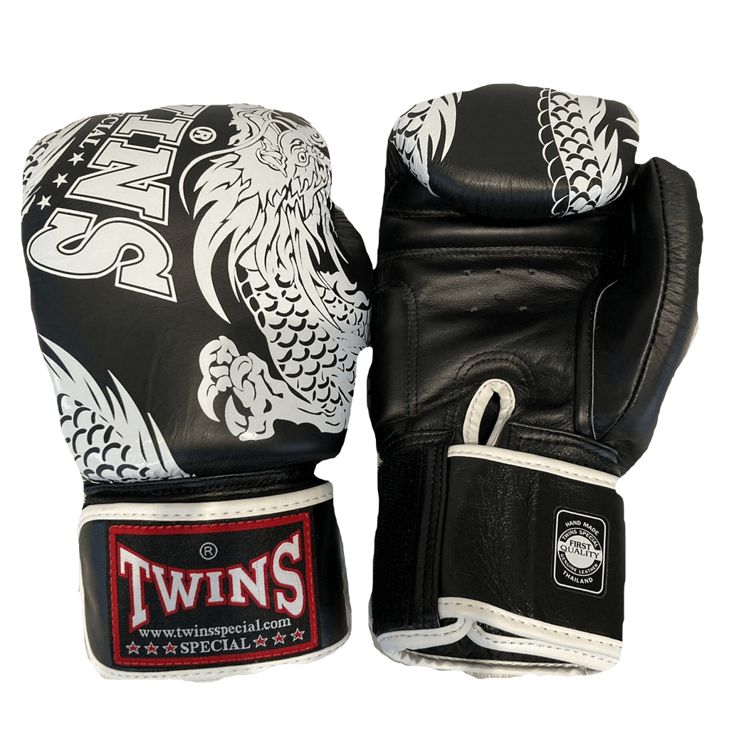 Twins Special BOXING GLOVES FBGVL3-49 BLACK/WHITE - SUPER EXPORT SHOP