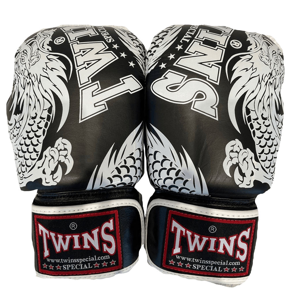 Twins Special BOXING GLOVES FBGVL3-49 BLACK/WHITE - SUPER EXPORT SHOP