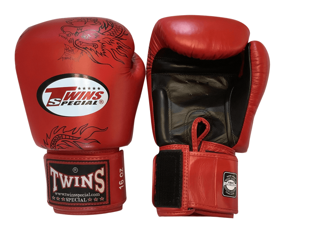 Twins Special Boxing Gloves FBGVL3-6 Black Red - SUPER EXPORT SHOP