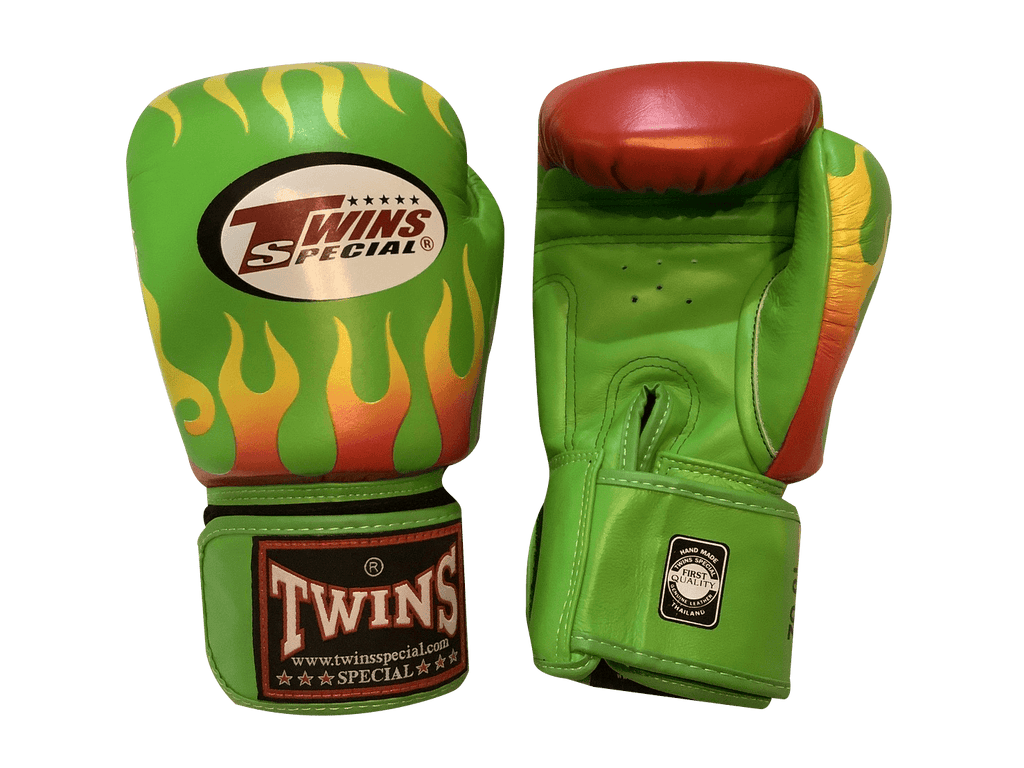 Twins Special BOXING GLOVES FBGVL3-7 FIRE GREEN - SUPER EXPORT SHOP