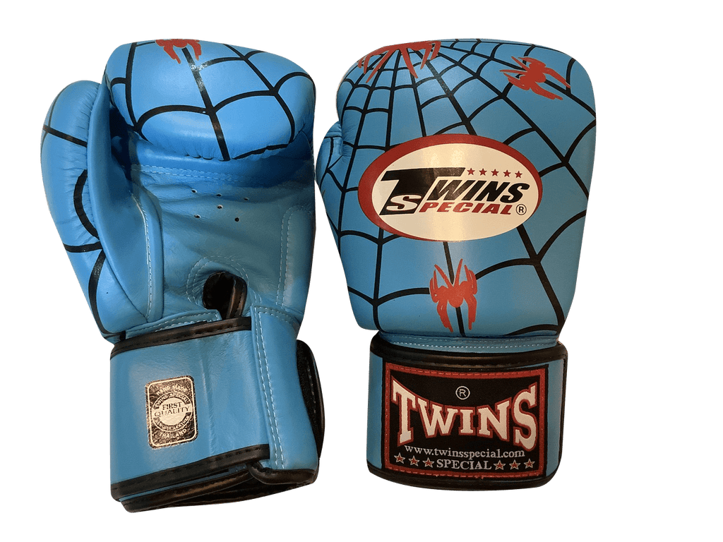 Twins Special BOXING GLOVES FBGVL3-8 SPIDER BLUE - SUPER EXPORT SHOP