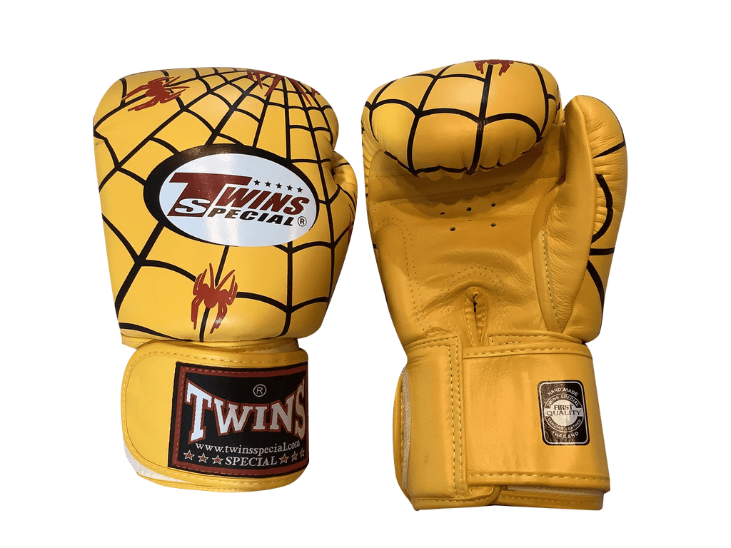 Twins Special BOXING GLOVES FBGVL3-8 SPIDER YELLOW - SUPER EXPORT SHOP