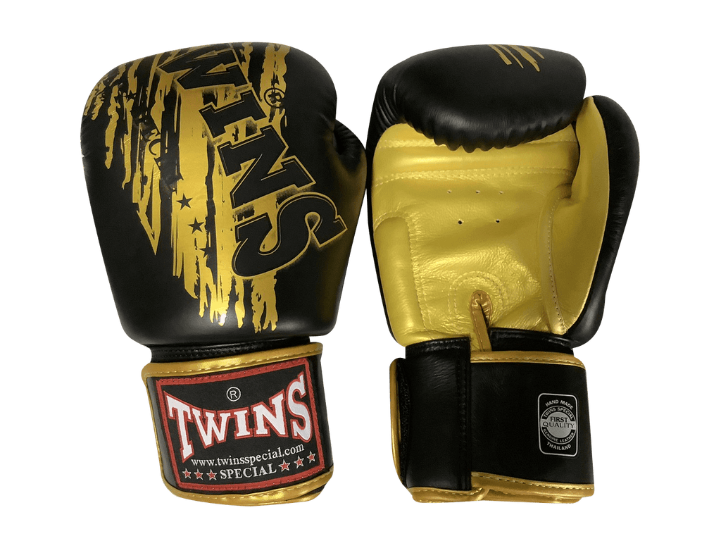 Twins Special BOXING GLOVES FBGVL3-TW3 BLACK/GOLD - SUPER EXPORT SHOP