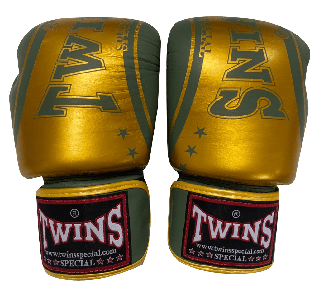 Twins Special Boxing Gloves FBGVL3-TW4 Gold Olive - SUPER EXPORT SHOP