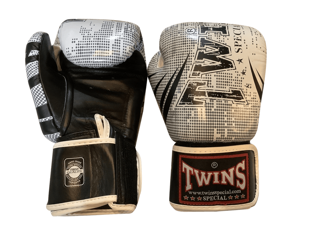 Twins Special BOXING GLOVES FBGVL3-TW5 WHITE/BLACK - SUPER EXPORT SHOP