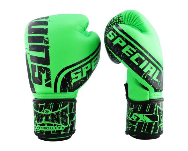 Twins Special Boxing Gloves FBGVS12-TW7 Black Green - SUPER EXPORT SHOP