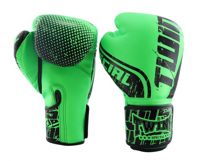 Twins Special Boxing Gloves FBGVS12-TW7 Black Green - SUPER EXPORT SHOP