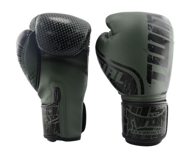 Twins Special Boxing Gloves FBGVS12-TW7 Black Olive - SUPER EXPORT SHOP