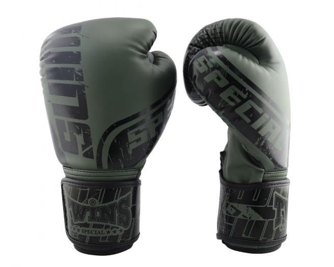 Twins Special Boxing Gloves FBGVS12-TW7 Black Olive - SUPER EXPORT SHOP