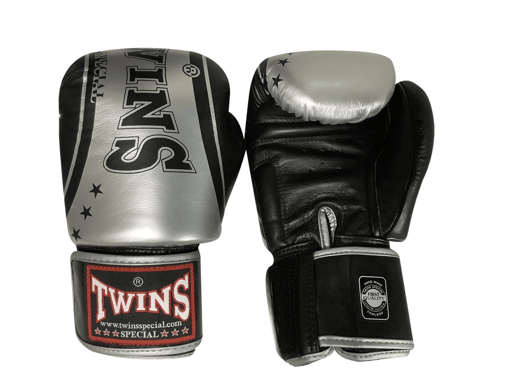 Twins Special BOXING GLOVES FBGVS3-TW6 SILVER/BLACK - SUPER EXPORT SHOP