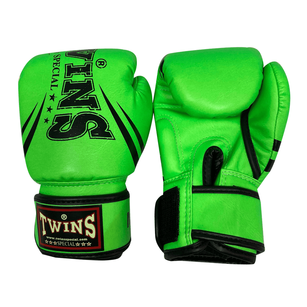 Twins Special Boxing Gloves KIDS FBGVSD3-TW6 Green Black - SUPER EXPORT SHOP