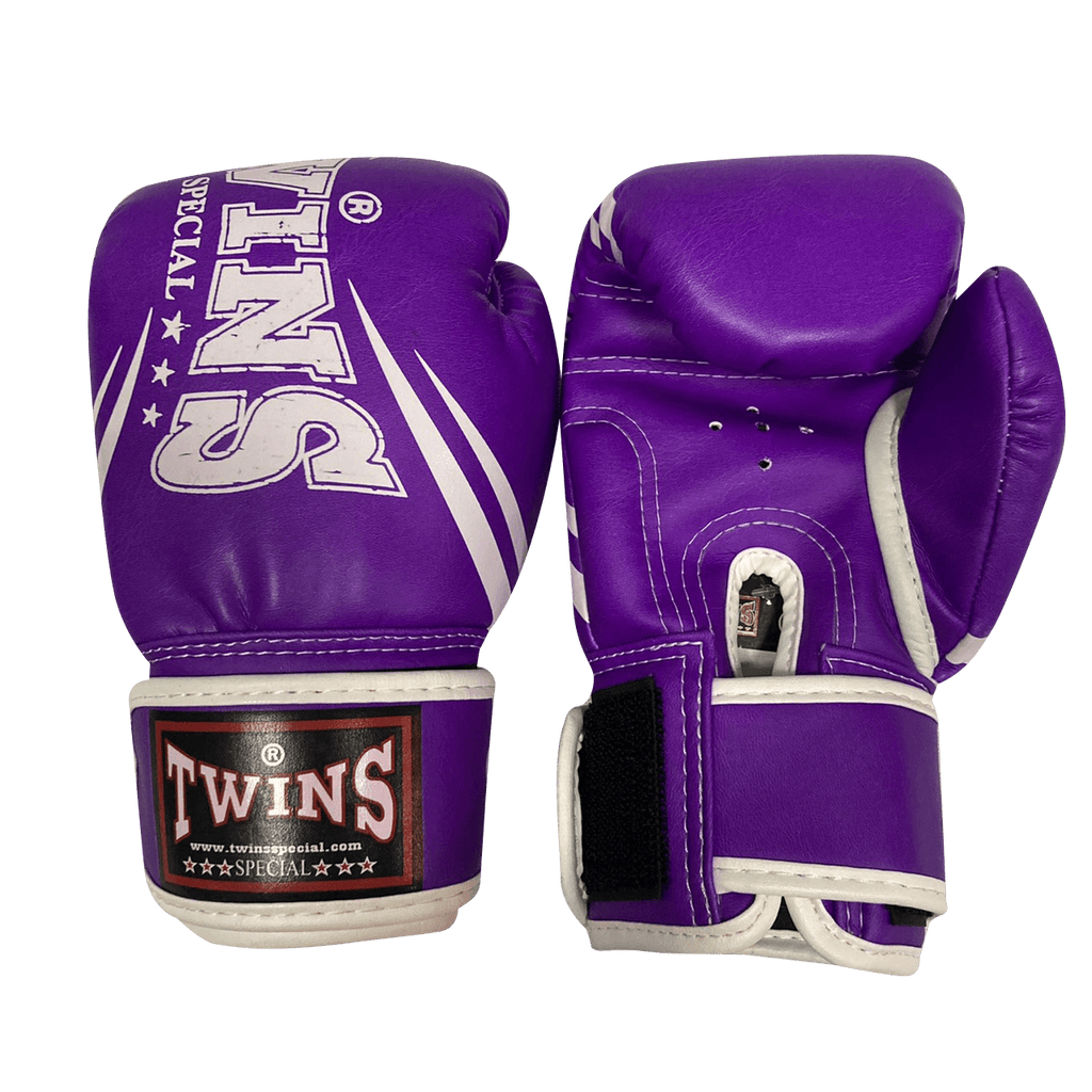 Twins Special Boxing Gloves KIDS FBGVSD3-TW6 Purple Black - SUPER EXPORT SHOP