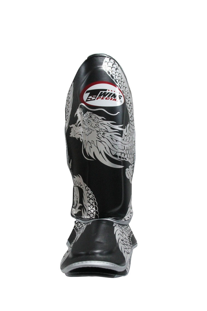 Twins Special SHINGUARDS FSGL10-49 SILVER/BLACK Twins Special